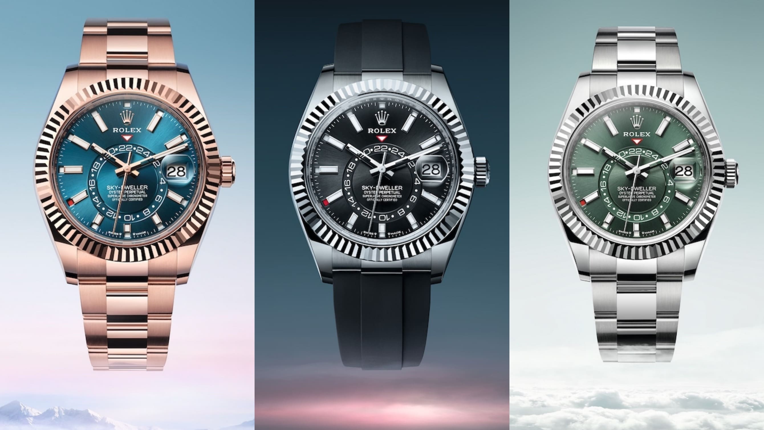 Rolex takes off with 3 new Sky-Dweller models