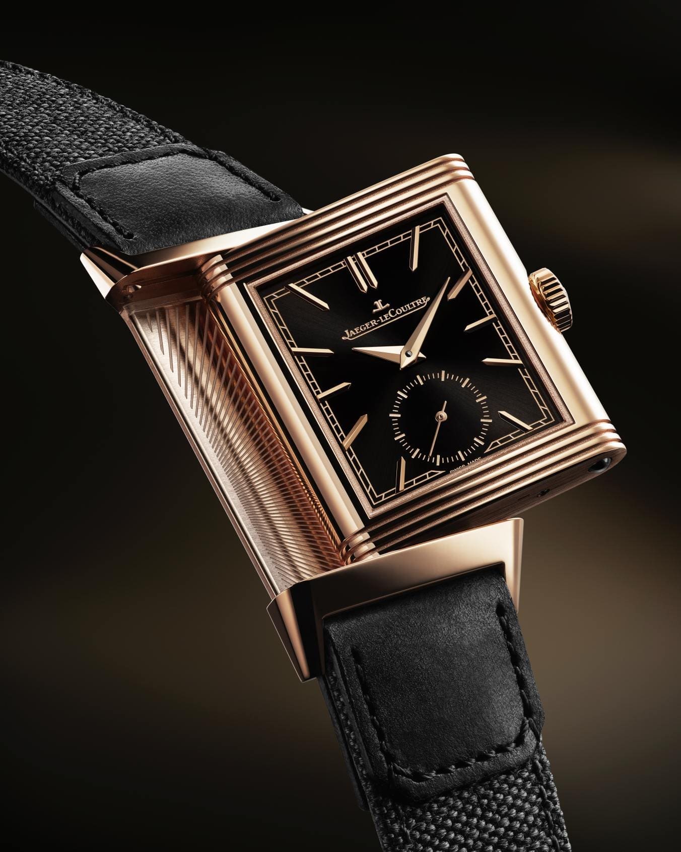 The Jaeger LeCoultre Reverso Tribute Small Seconds benefits from a