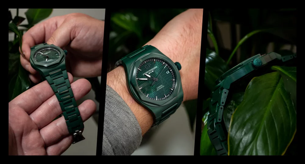 HANDS-ON: The new Girard-Perregaux Laureato Green Ceramic Aston Martin Edition has our hearts racing