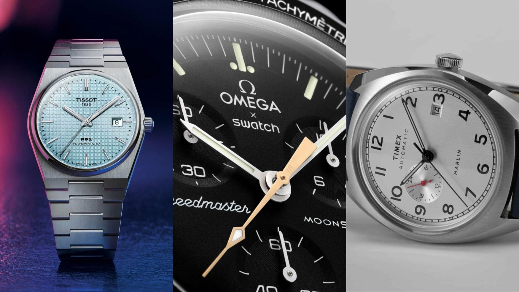 FRIDAY WIND DOWN: MoonSwatch, plus entry-level heats up with new Tissot PRX and updated Timex Marlin