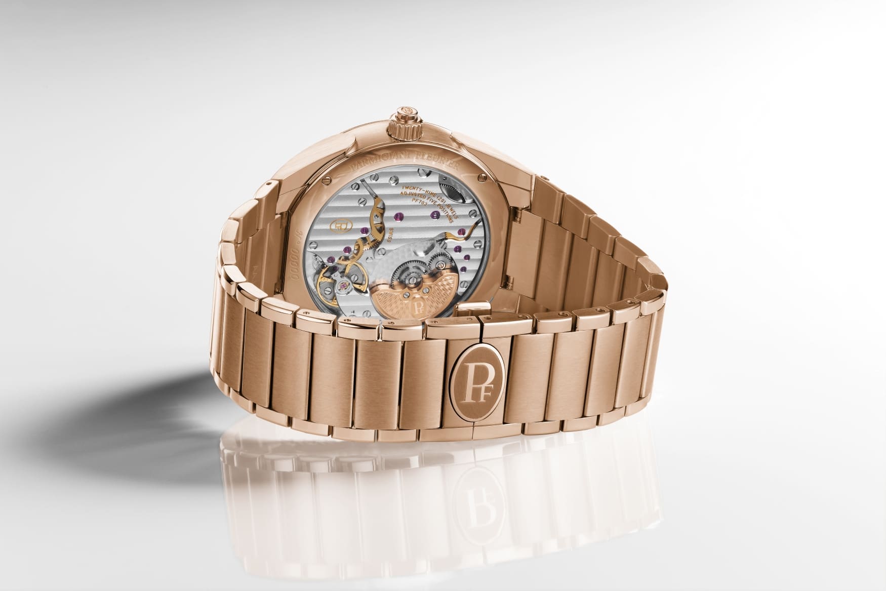 Parmigiani Fleurier Tonda PF GMT Rattrapanterose gold bracelet