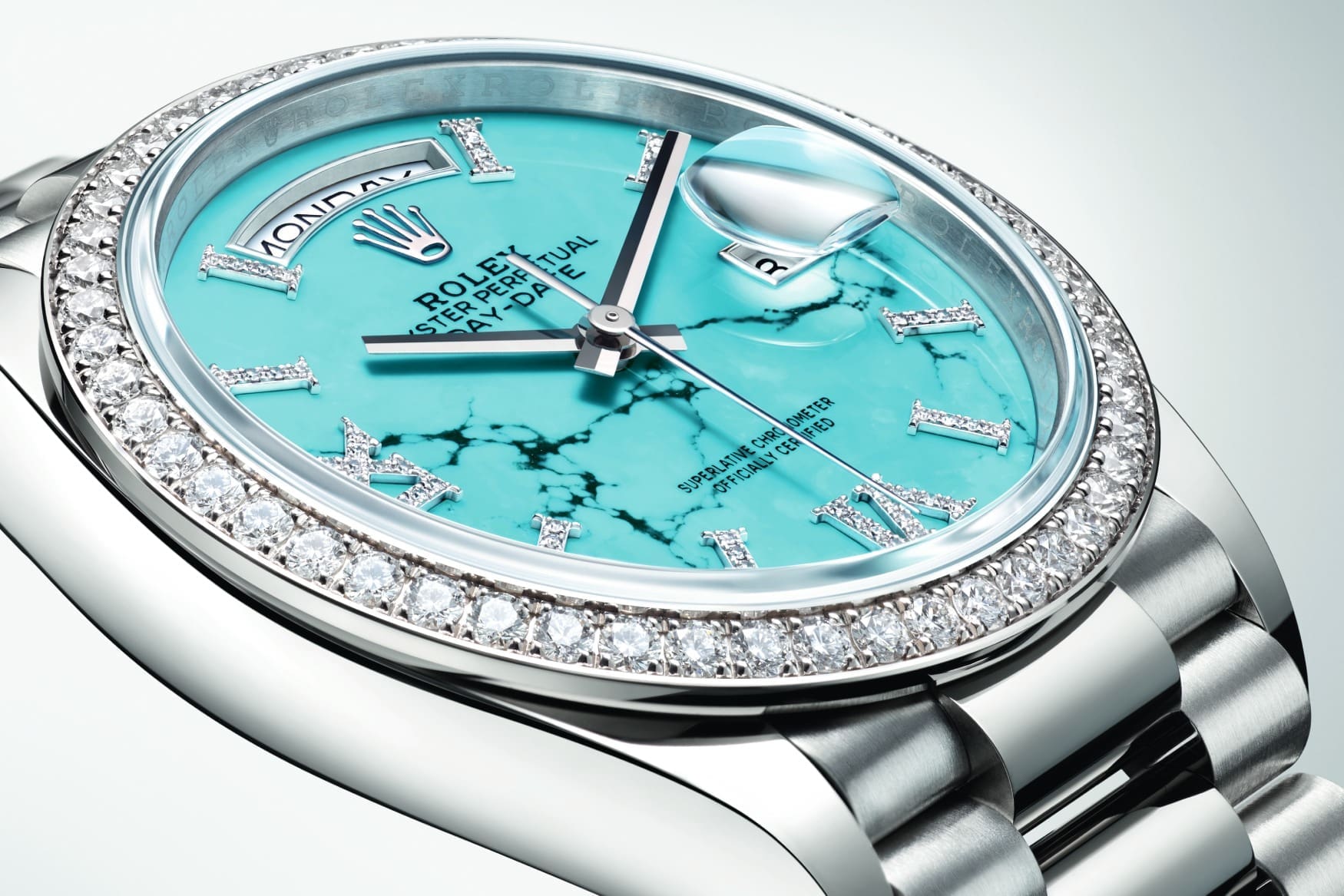 Rolex day date on sale turquoise