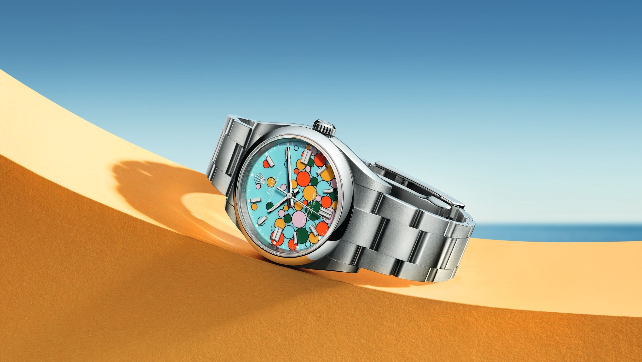 The Rolex Oyster Perpetual Celebration has a bubbly personality