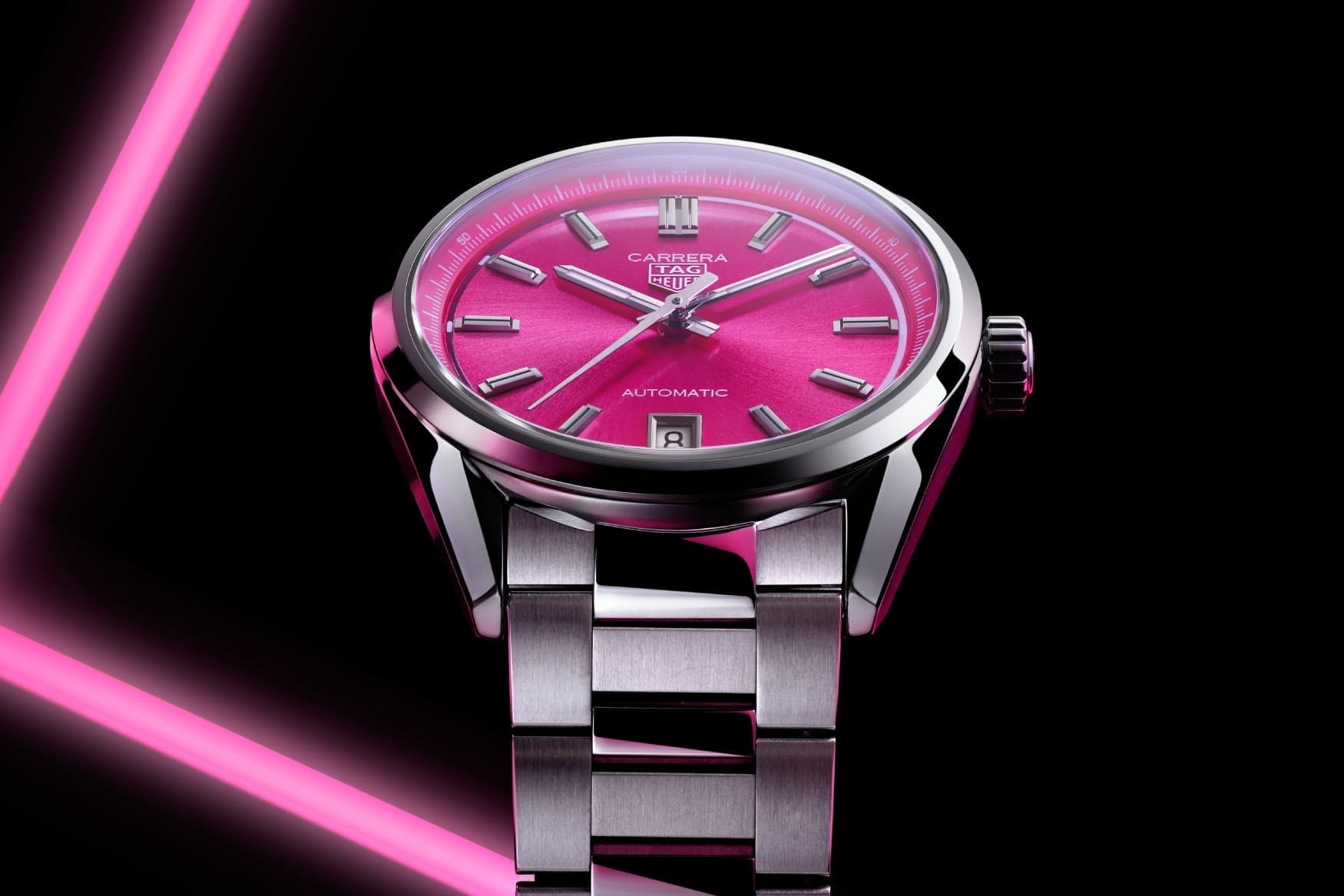 TAG Heuer Carrera Date 36mm pink dial