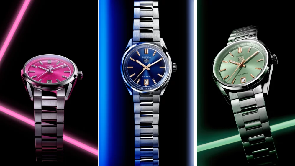 TAG Heuer Carrera Date is a quarter in colour