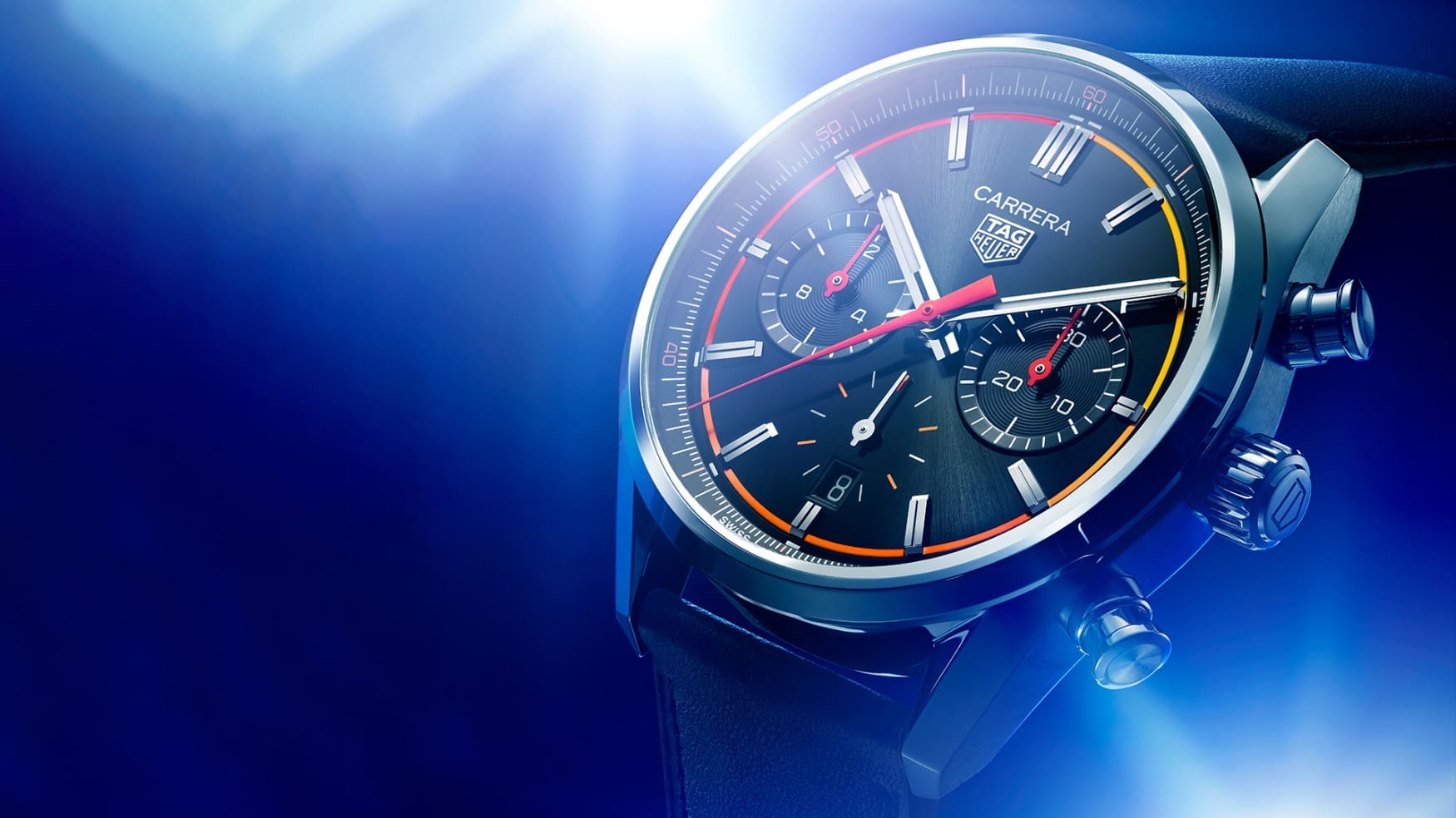 TAG Heuer updates the sporty Carrera Chronograph with a welcome hit of colour