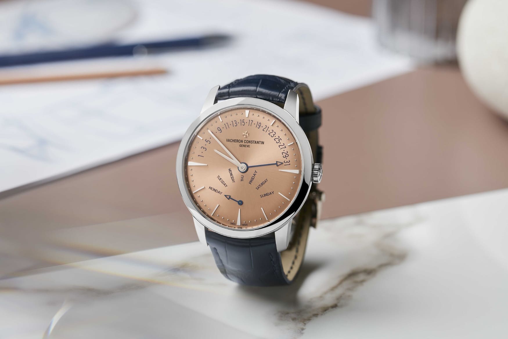 The Patrimony Retrograde Day Date is Vacheron Constantin s