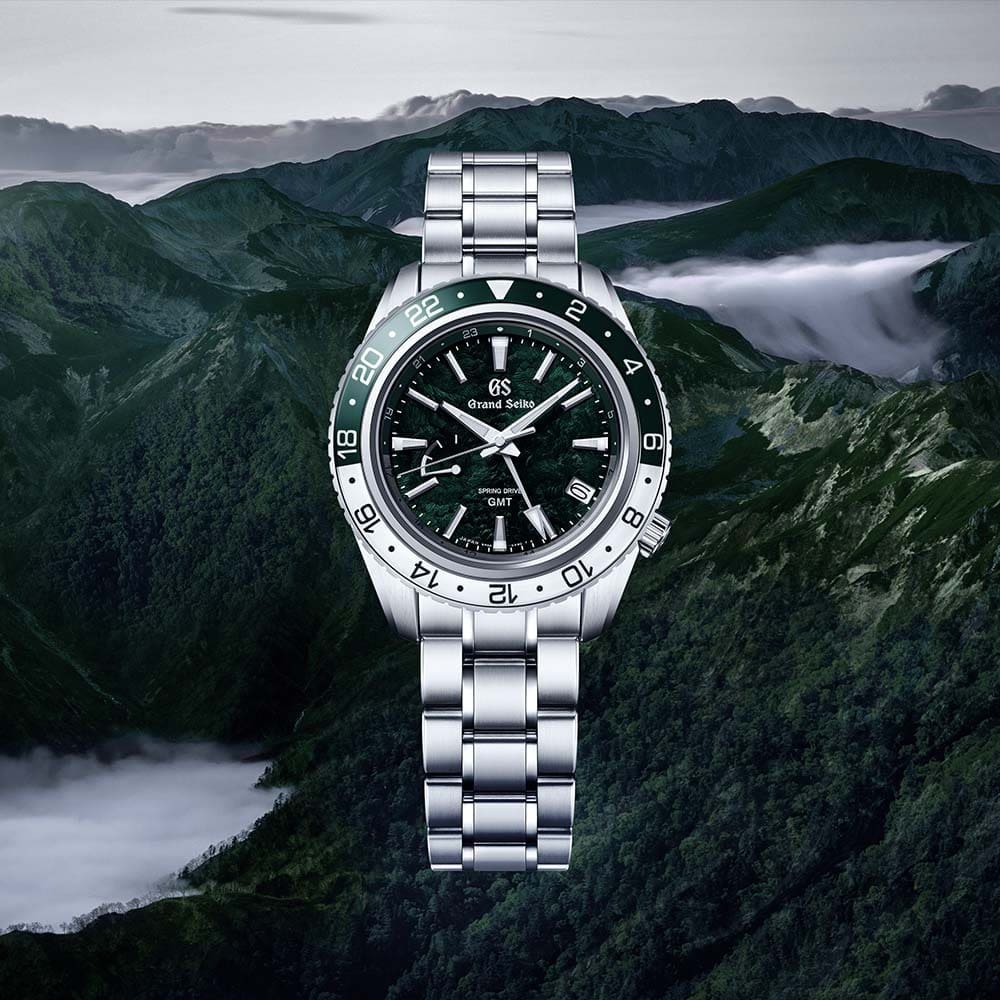 The Grand Seiko SBGE295 “Mt. Hotaka Peaks” GMT is inspired by lush mountain woods