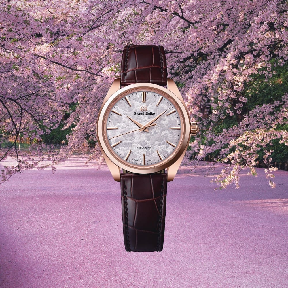 Grand Seiko evokes rosy cherry blossom with the Hana-ikada SBGY026