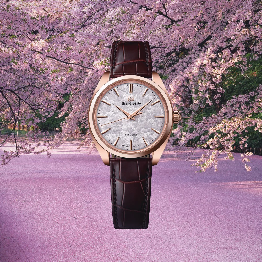 Grand Seiko evokes rosy cherry blossom with the Hana-ikada SBGY026 - Time  and Tide Watches