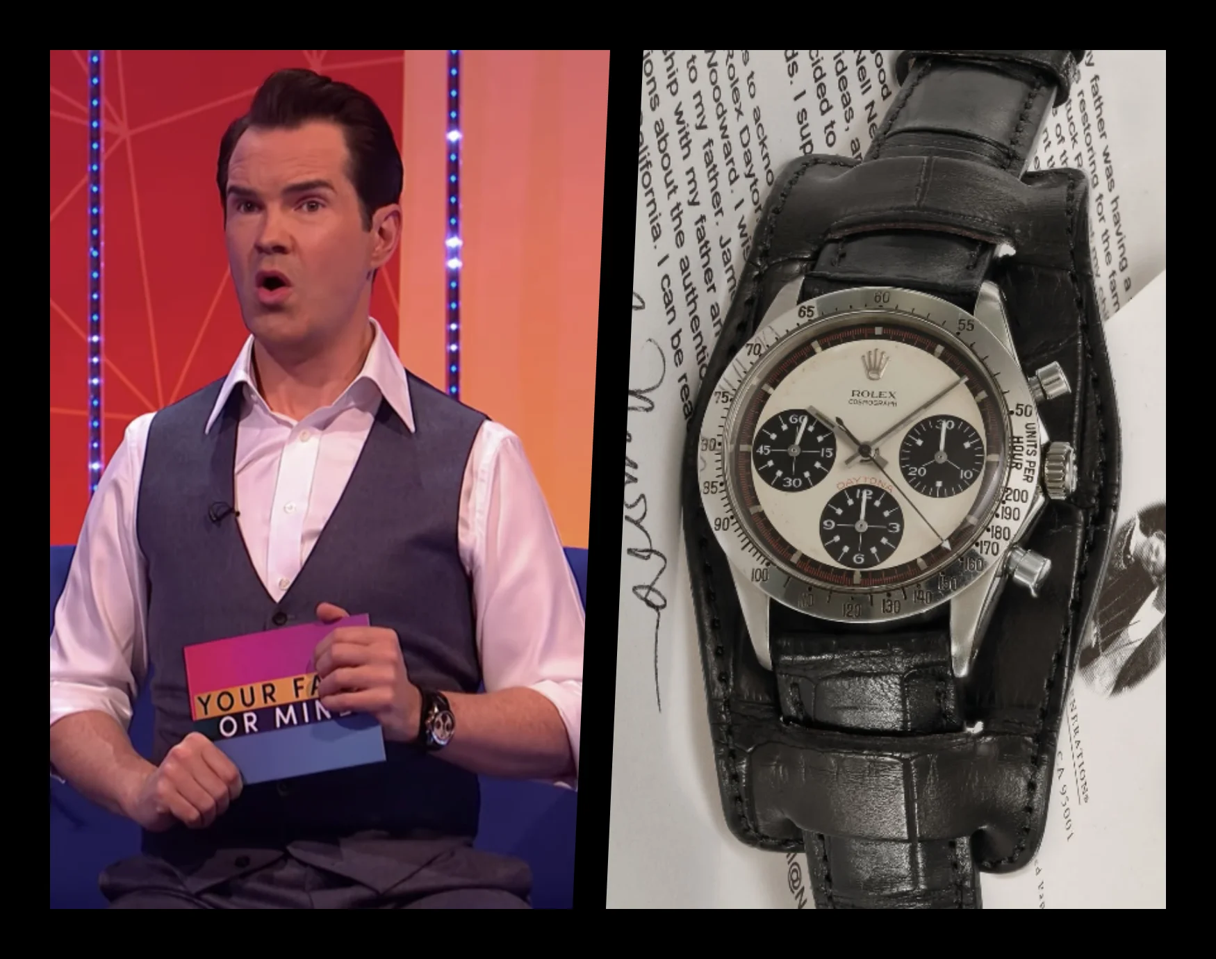 Luxury watches are now a rite of passage symbol for comedians