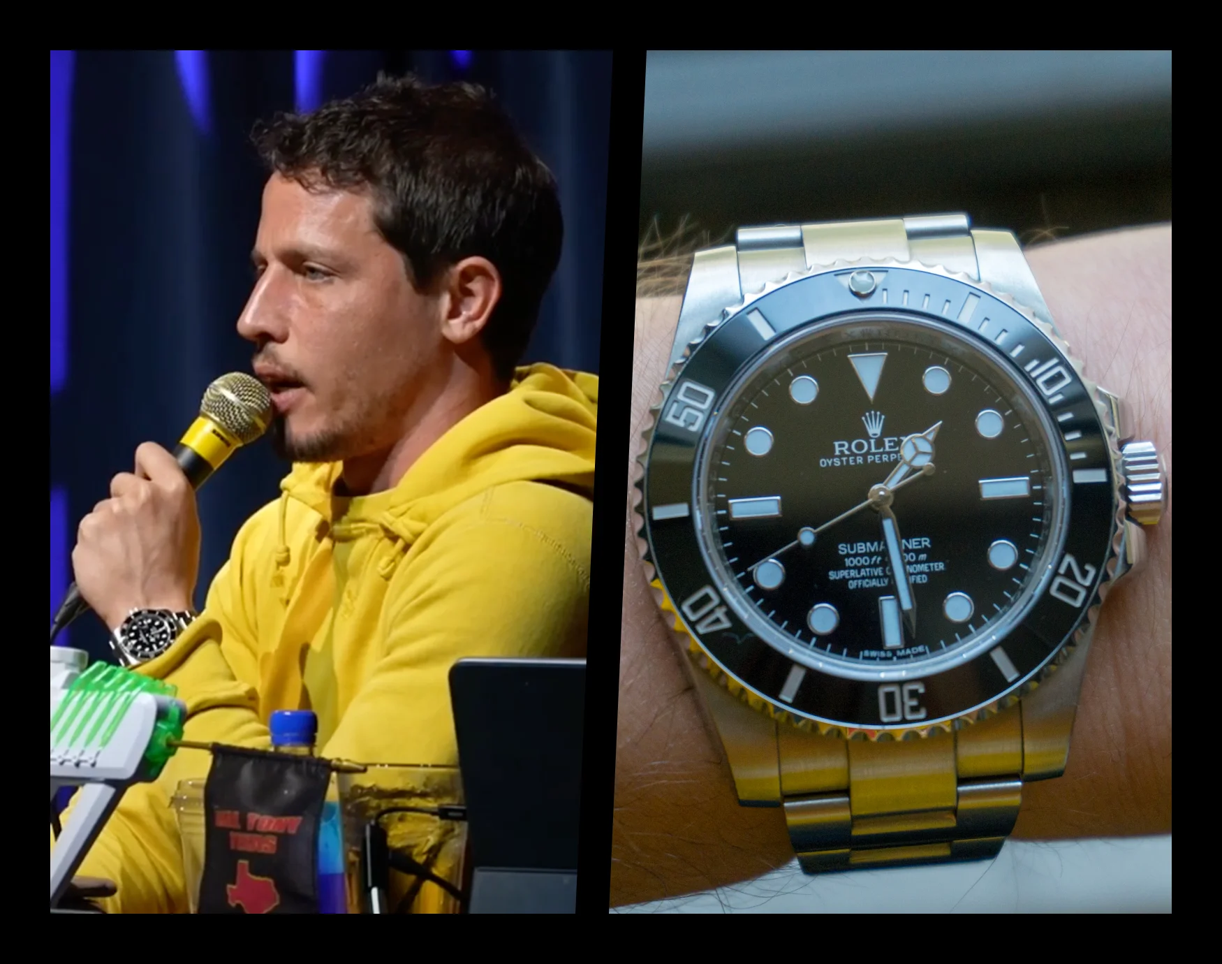 Luxury watches are now a rite of passage symbol for comedians