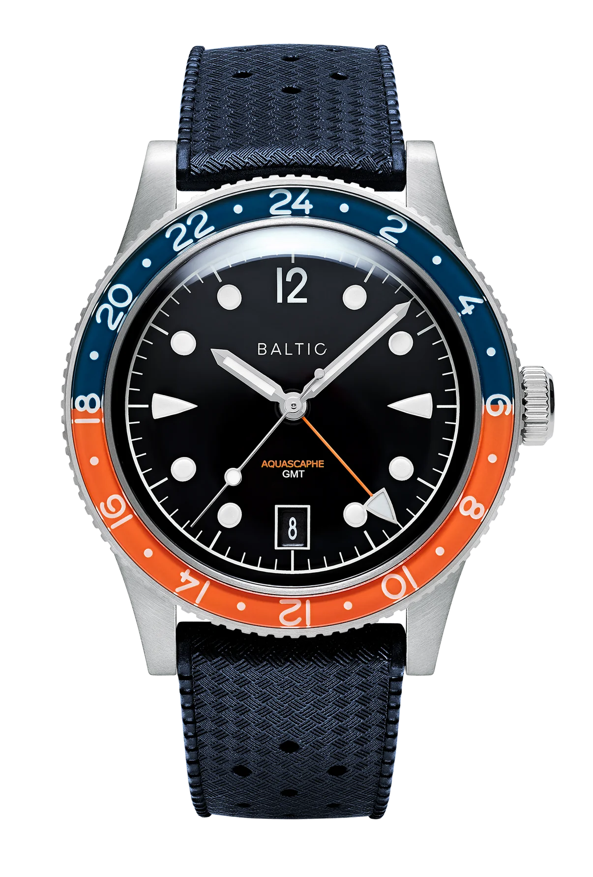 Baltic Aquascaphe GMT Orange - Blue Tropic Strap