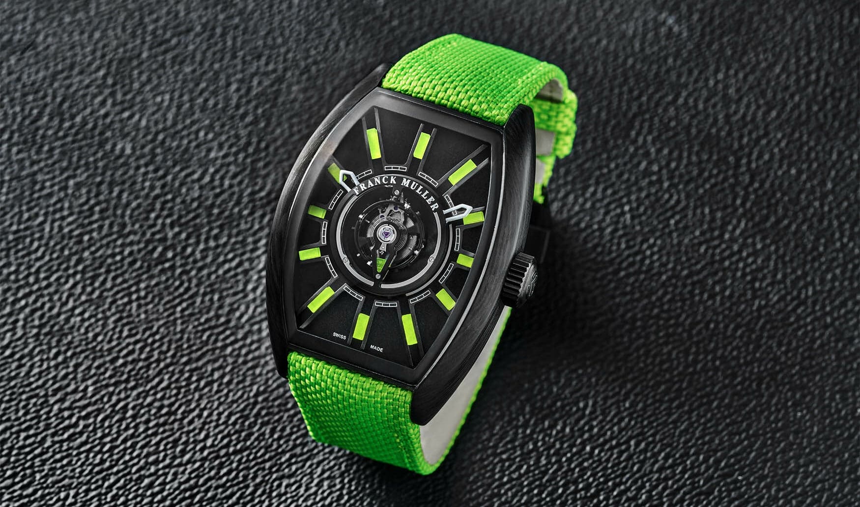 The Franck Muller Grand Central Tourbillon Flash brings a sporty