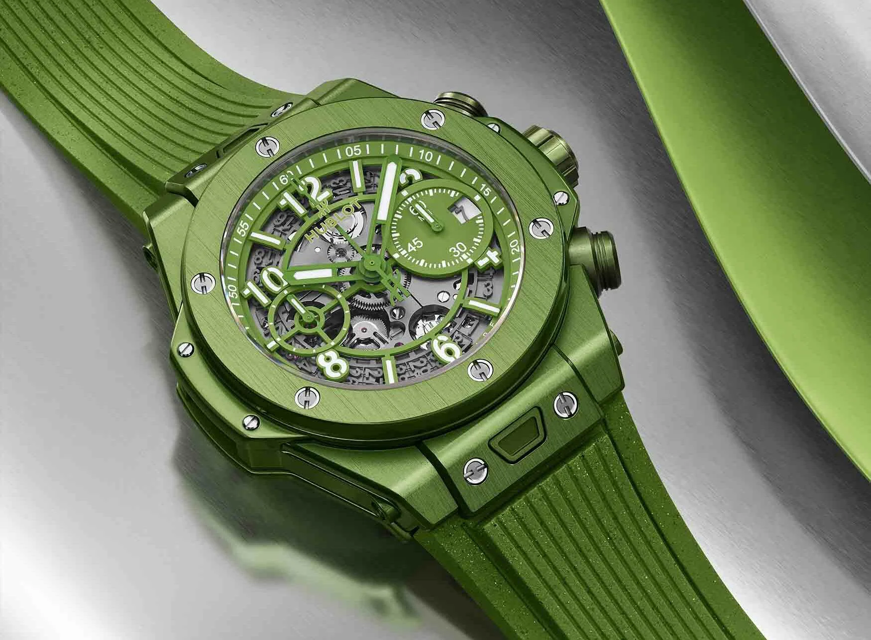 Hublot watch green strap best sale