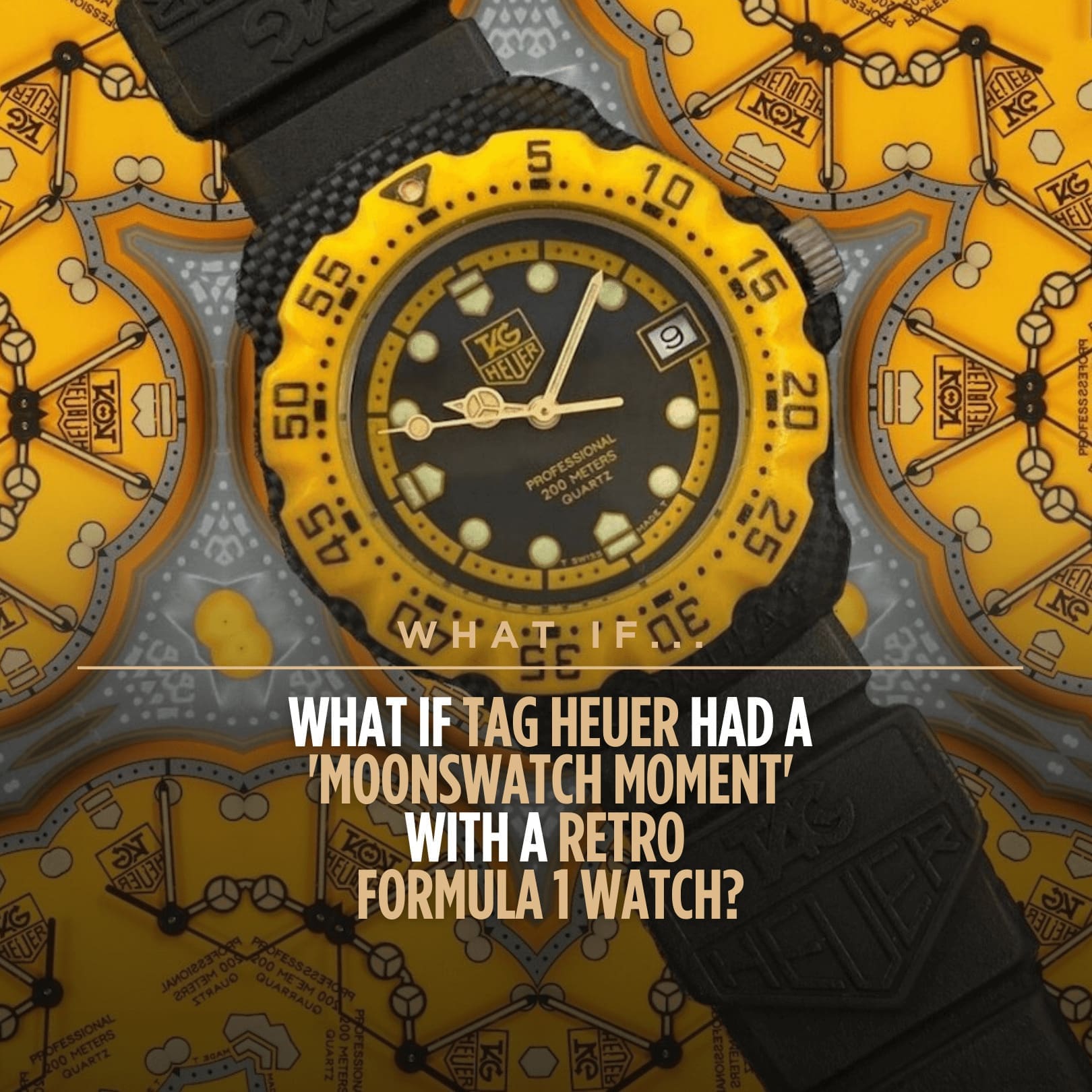 WHAT IF… TAG Heuer created their own MoonSwatch moment with a retro Formula 1?