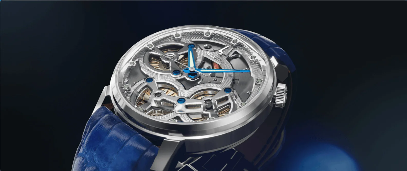 The Accutron Spaceview Evolution is a more decorative twist on the