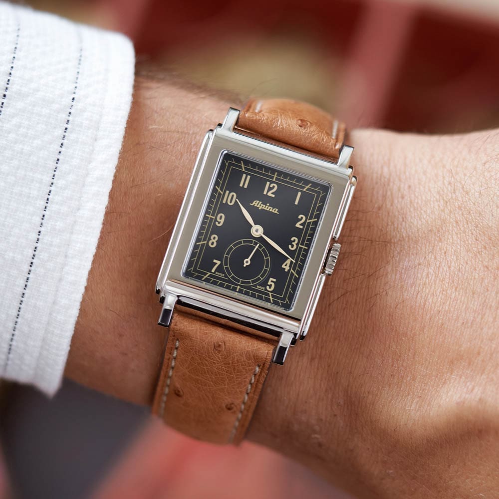 The Alpina Heritage Carrée Mechanical 140 Years is a retro throwback loaded with Art Deco charm