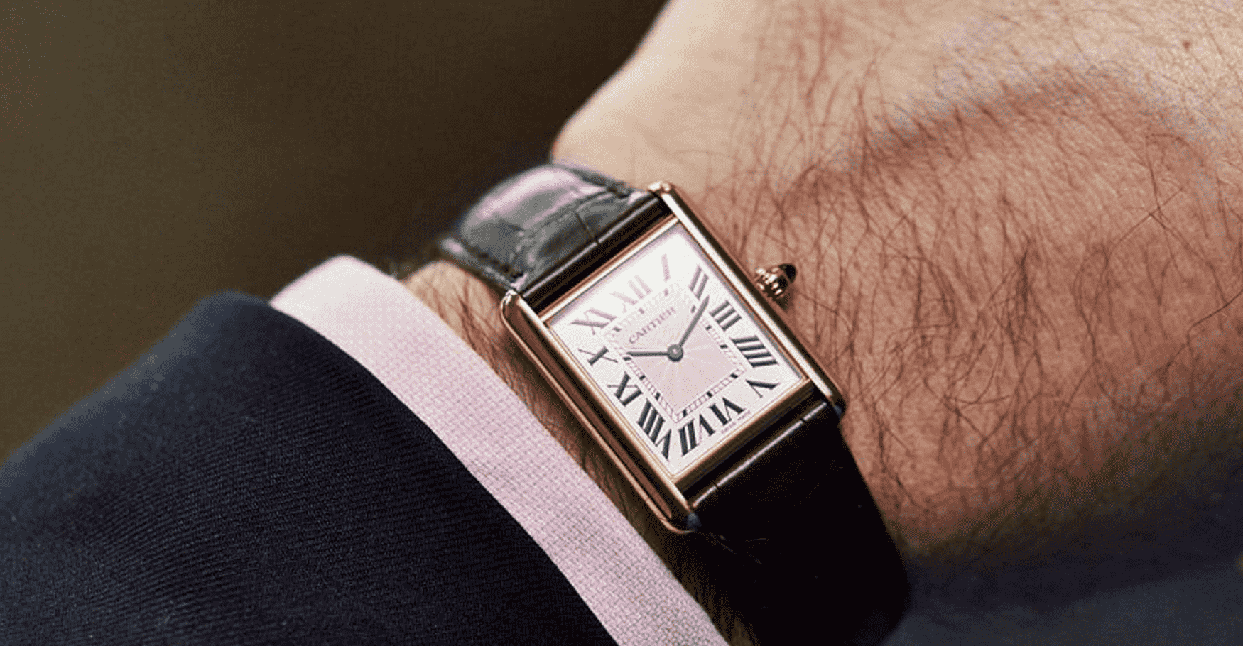 cartier tank louis rose gold