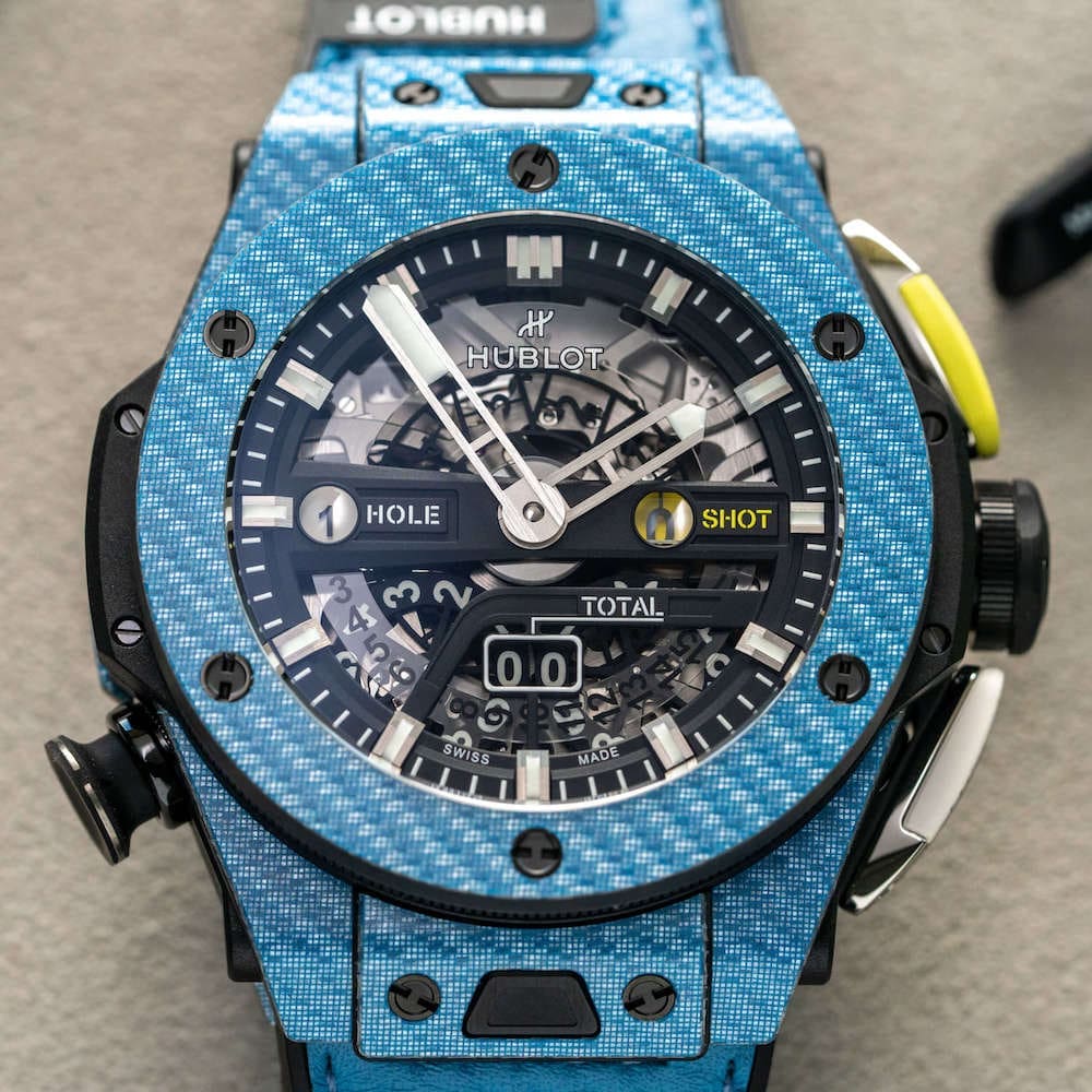 The Hublot Big Bang Golf Sky Blue Carbon proves it’s all in the wrist