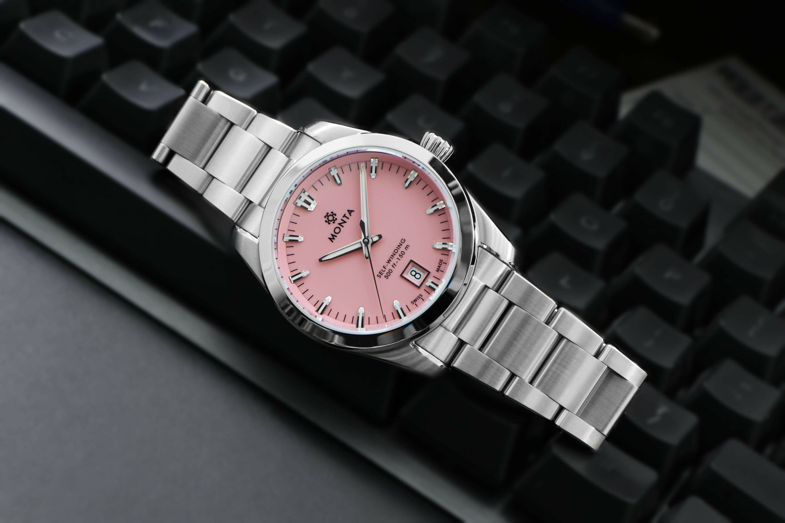 Mens 2025 pink watch