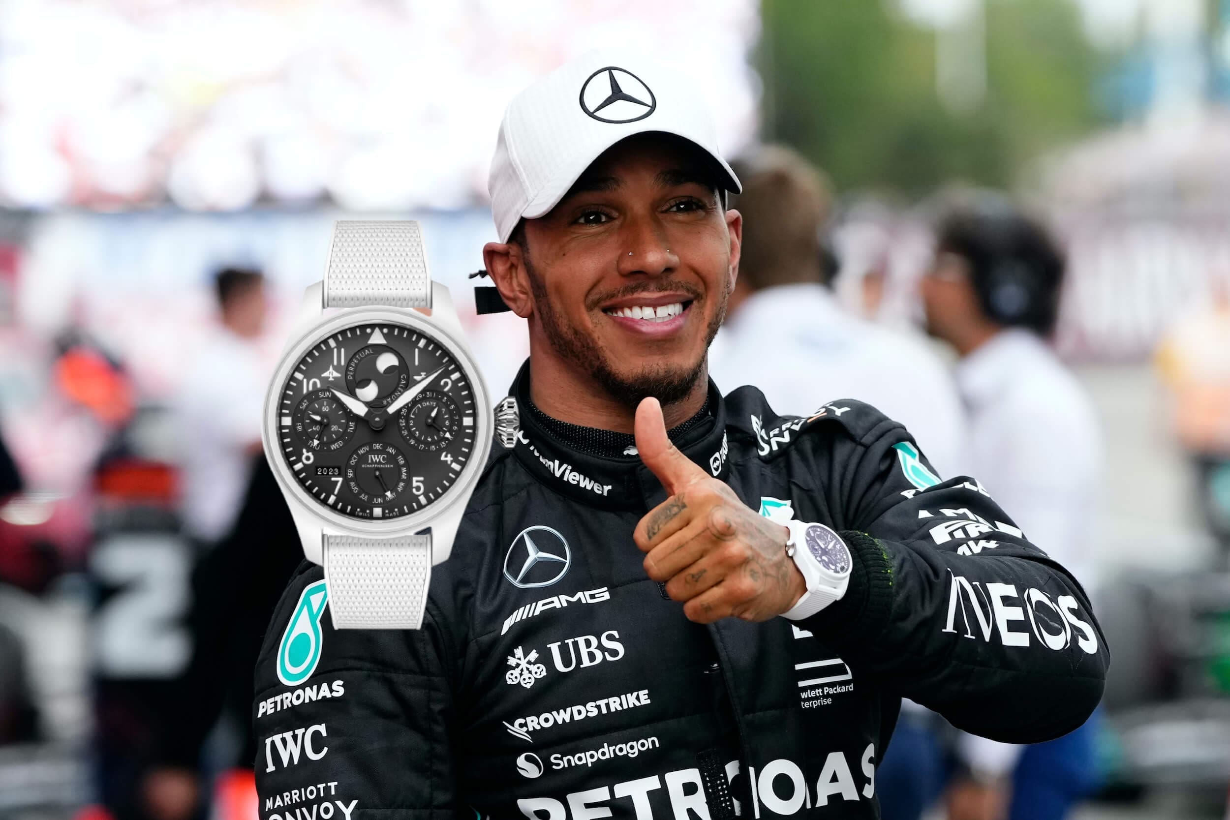 Remember that unreleased IWC Big Pilot Perpetual Calendar Lake Tahoe Lewis Hamilton was caught wearing? Well, it’s out now!
