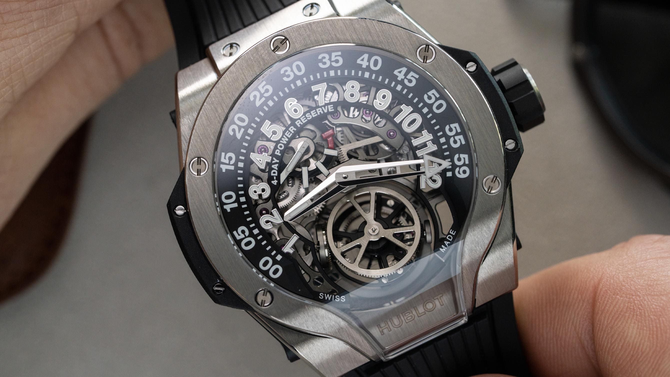 The Hublot MP-13 combines signature brand style and haute horlogerie tech