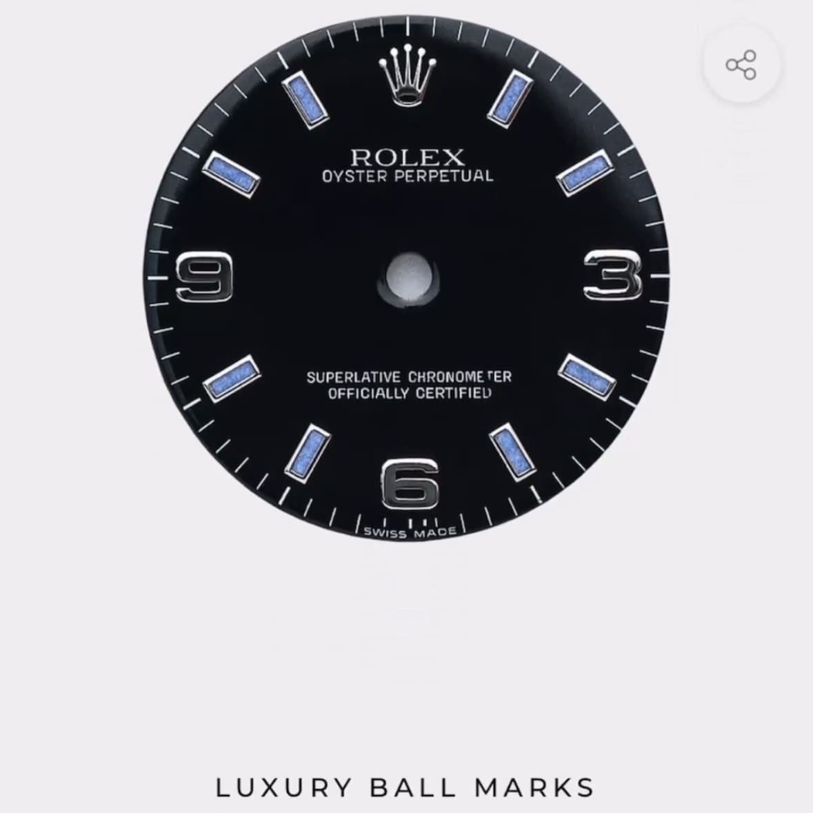 Is using a Rolex dial as a ball marker the ultimate golf club flex?