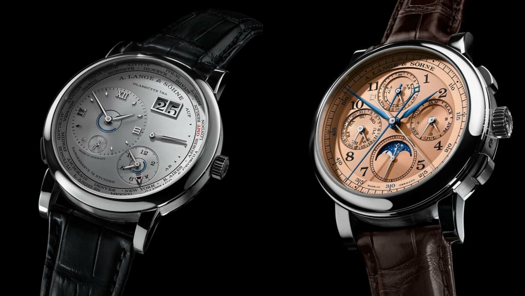 The new A. Lange & Söhne 1815 Rattrapante Perpetual Calendar and Lange 1 Time Zone