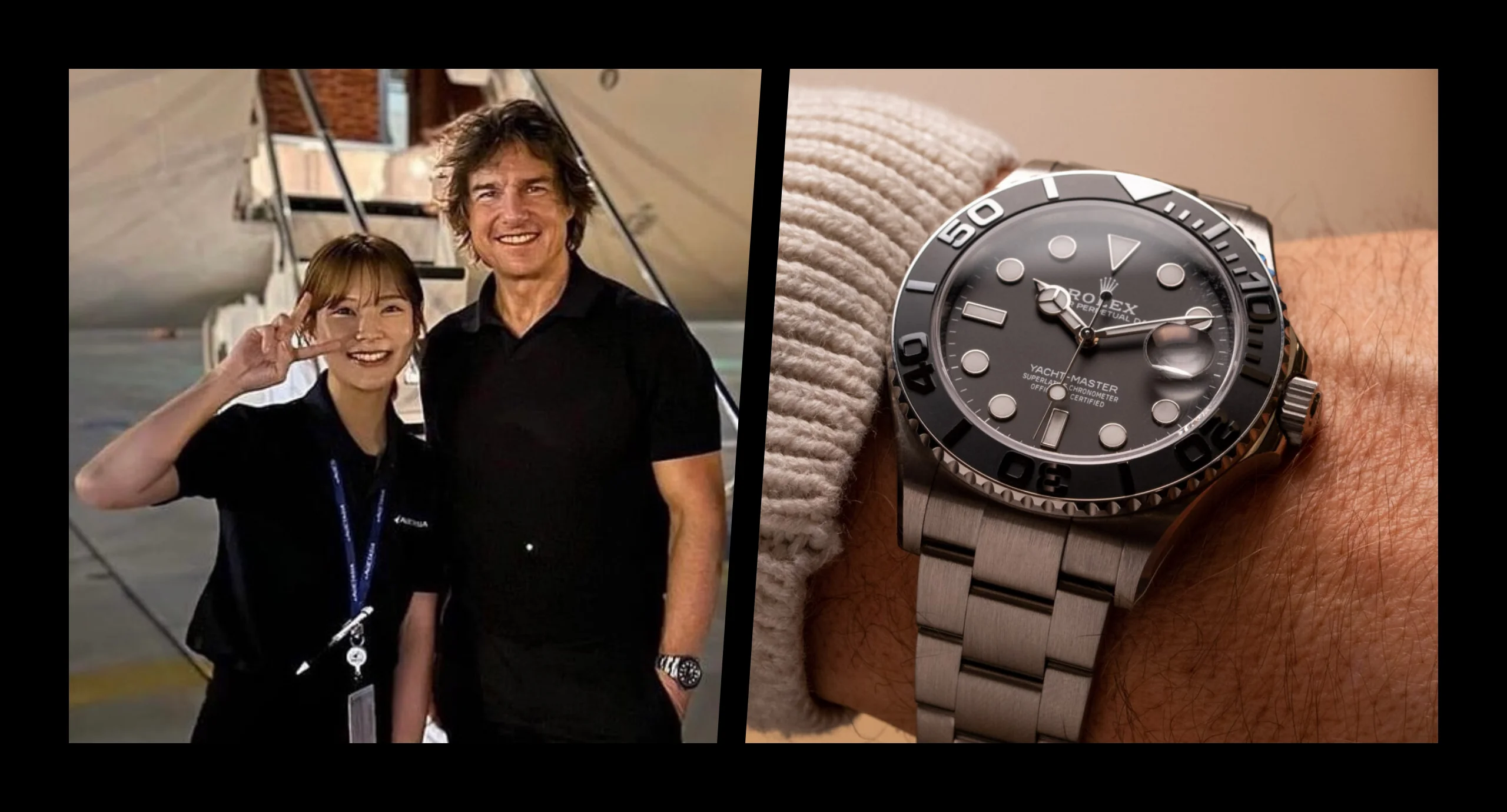 Tom Cruise adds a RLX Titanium Rolex Yacht-Master to his already strong collection