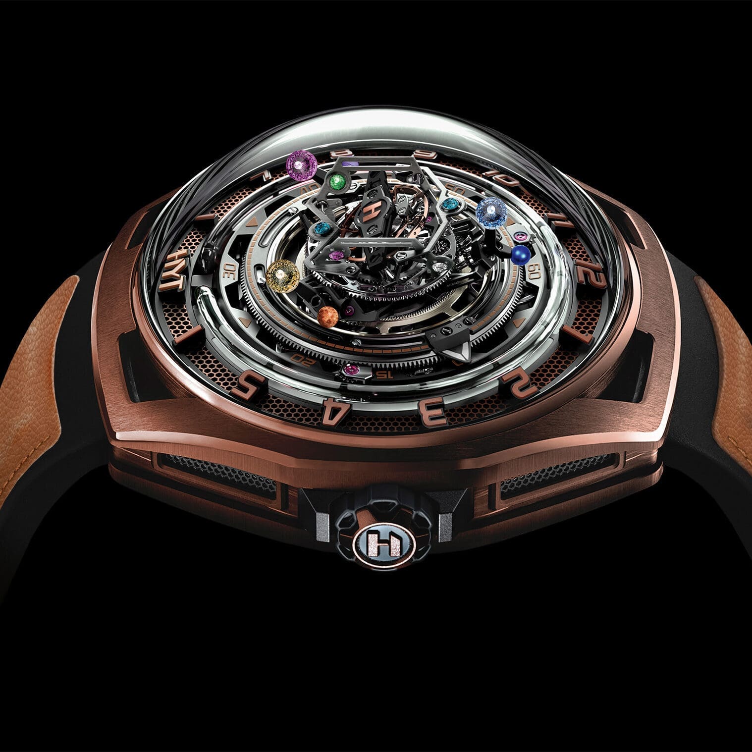 The new HYT Conical Tourbillon Infinity Sapphires is a high complication fit for Thanos
