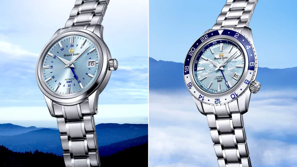 The Grand Seiko SBGJ275 and SBGM253 take to Mount Iwate skies celebrating the 9S movement