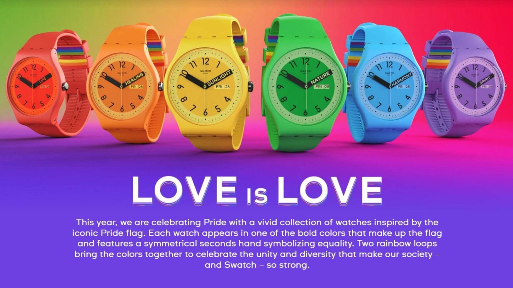 Wear this Pride-themed Swatch in Malaysia and you face a three-year jail term