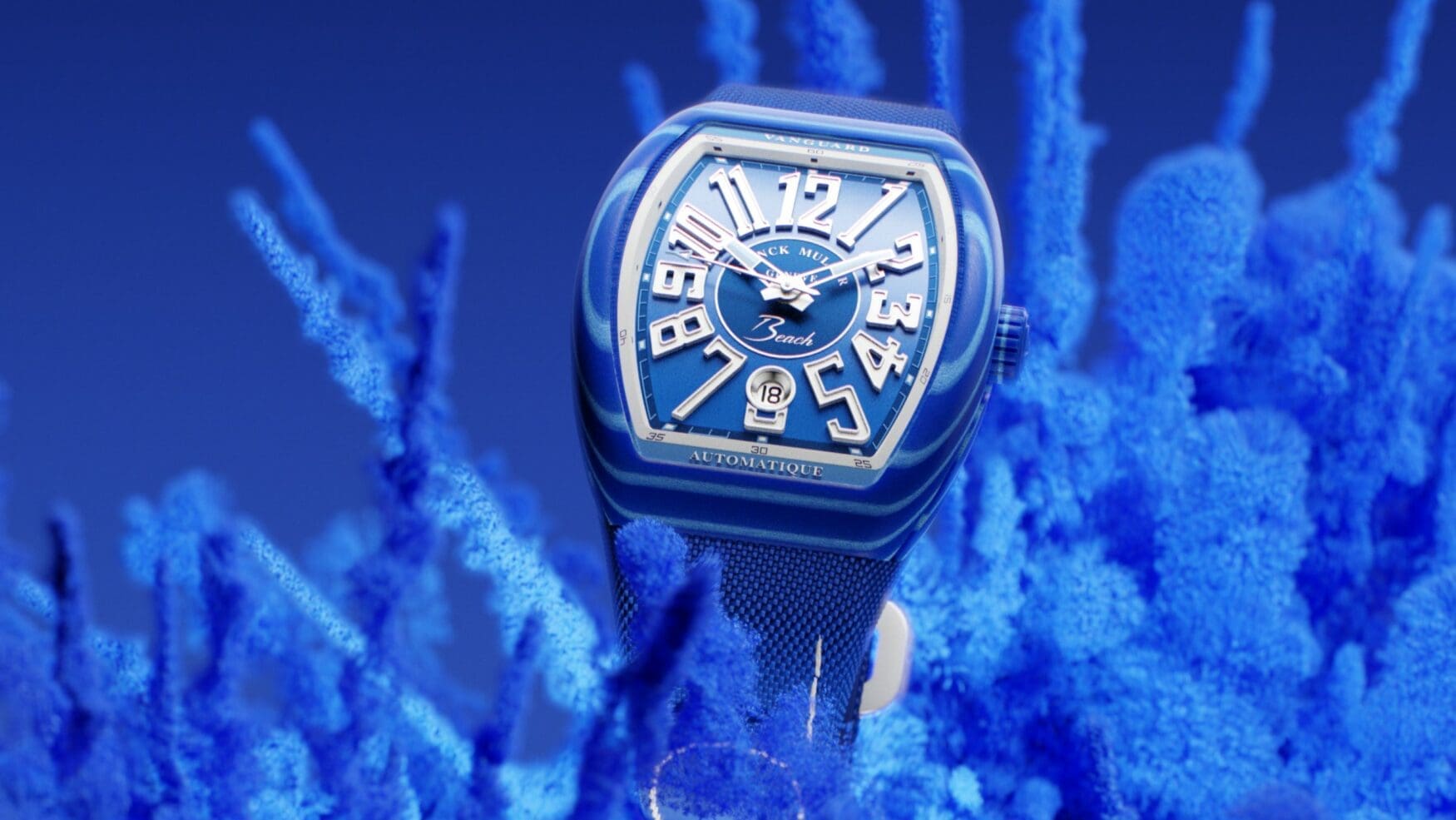 The Franck Muller Vanguard Beach is a summery sports watch inspired by the sea