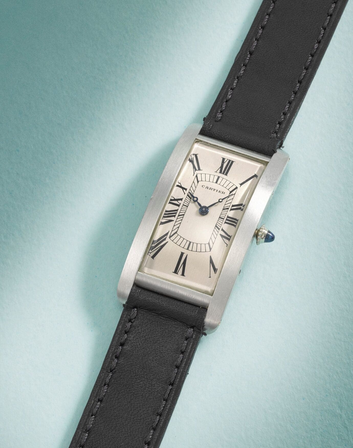 Cartier tank cintree on sale platinum