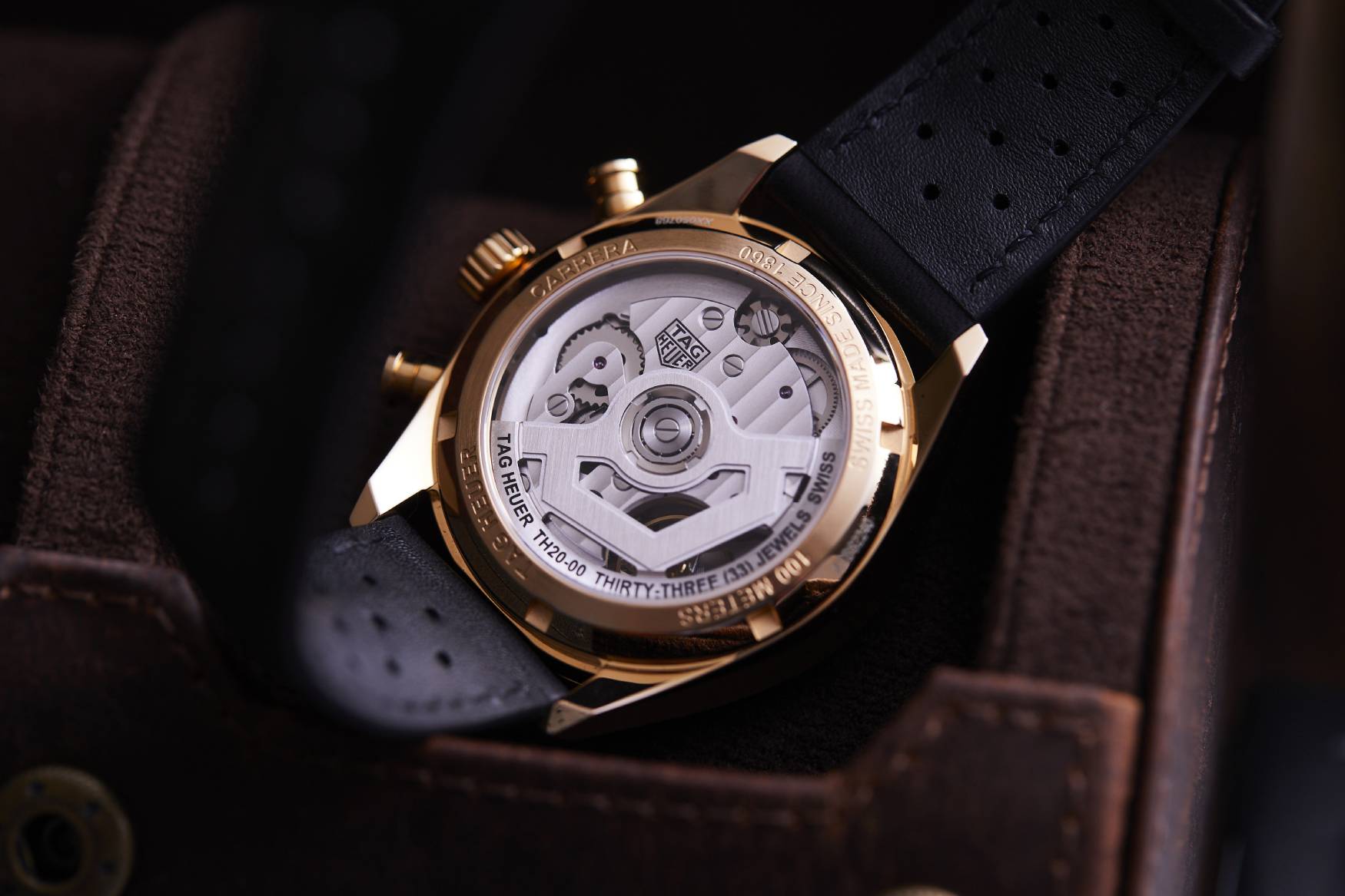 TAG Heuer Carrera Glassbox Gold movement