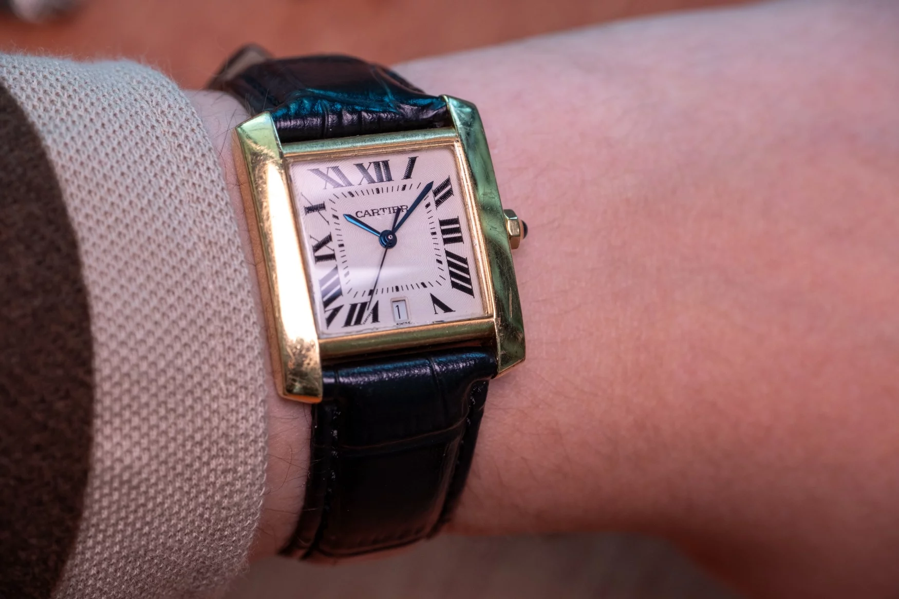 Cartier Tank Francaise Small - Pink Gold Watches