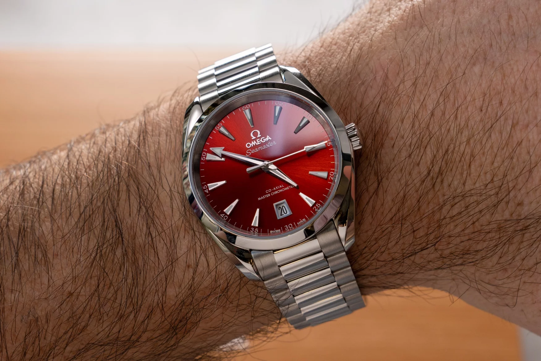 Omega aqua terra 38mm on online wrist