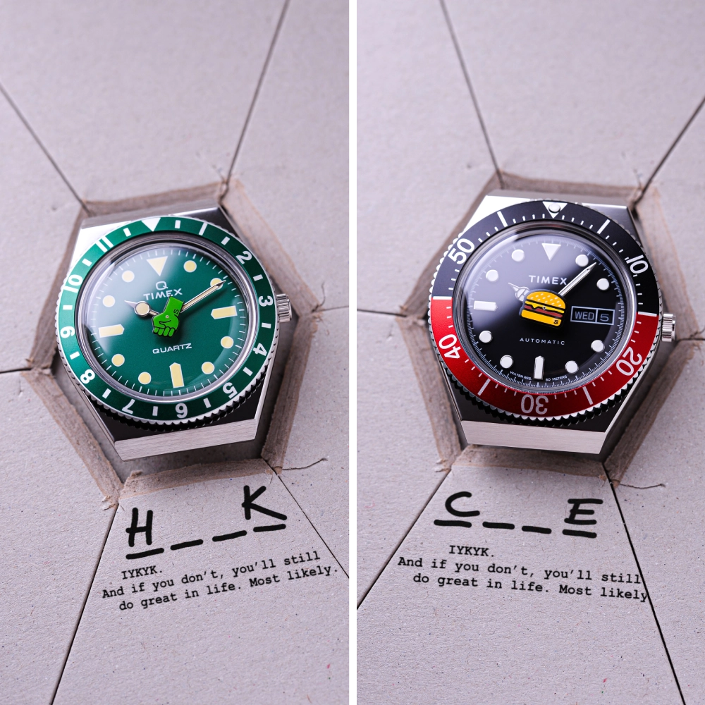 The Timex x seconde/seconde/ Episodes 3 & 4 ask if you can take a hint