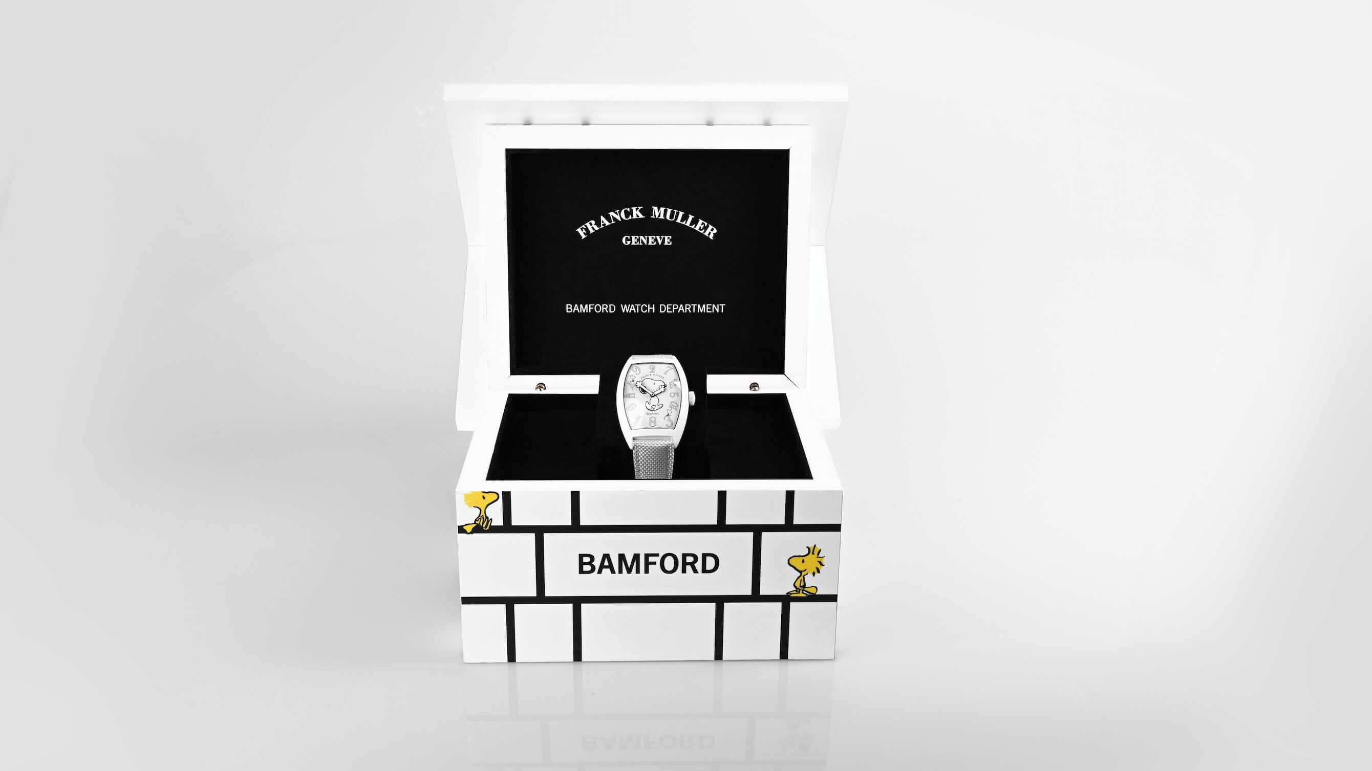 Franck Muller & Bamford Watch Department debut a snowy Snoopy Crazy Hours sequel