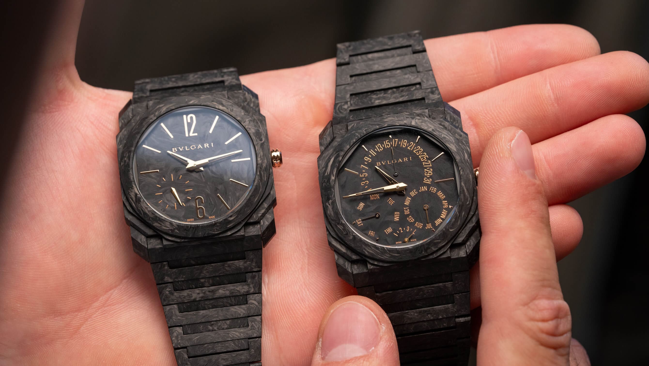The Bulgari Octo Finissimo CarbonGold makes rugged carbon look suave