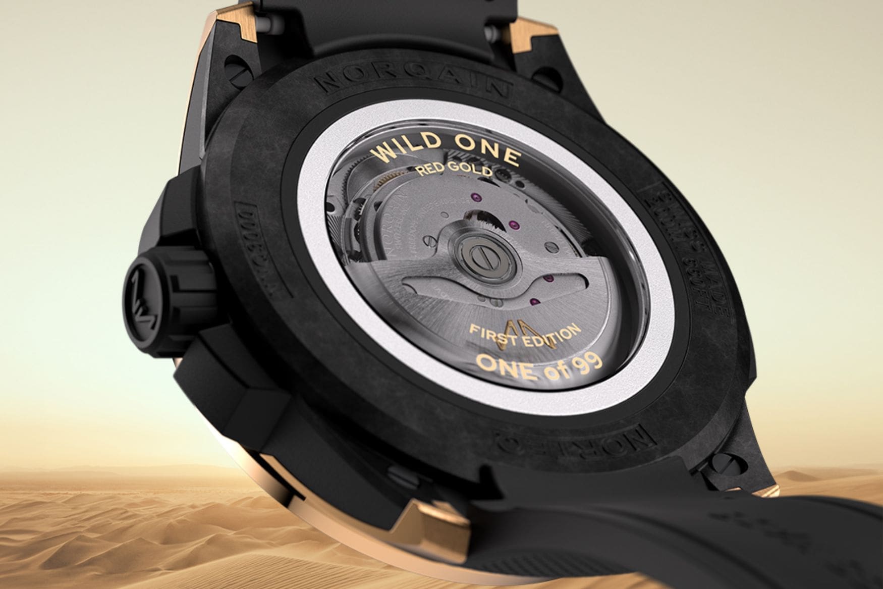 Norqain Wild ONE Gold caseback