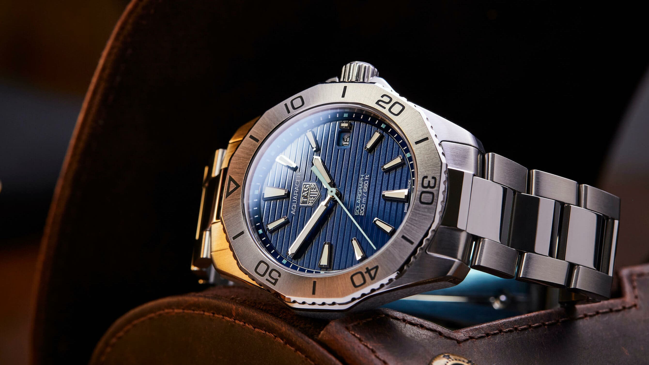 The TAG Heuer Solargraph in steel offers a heightened sense of elegance