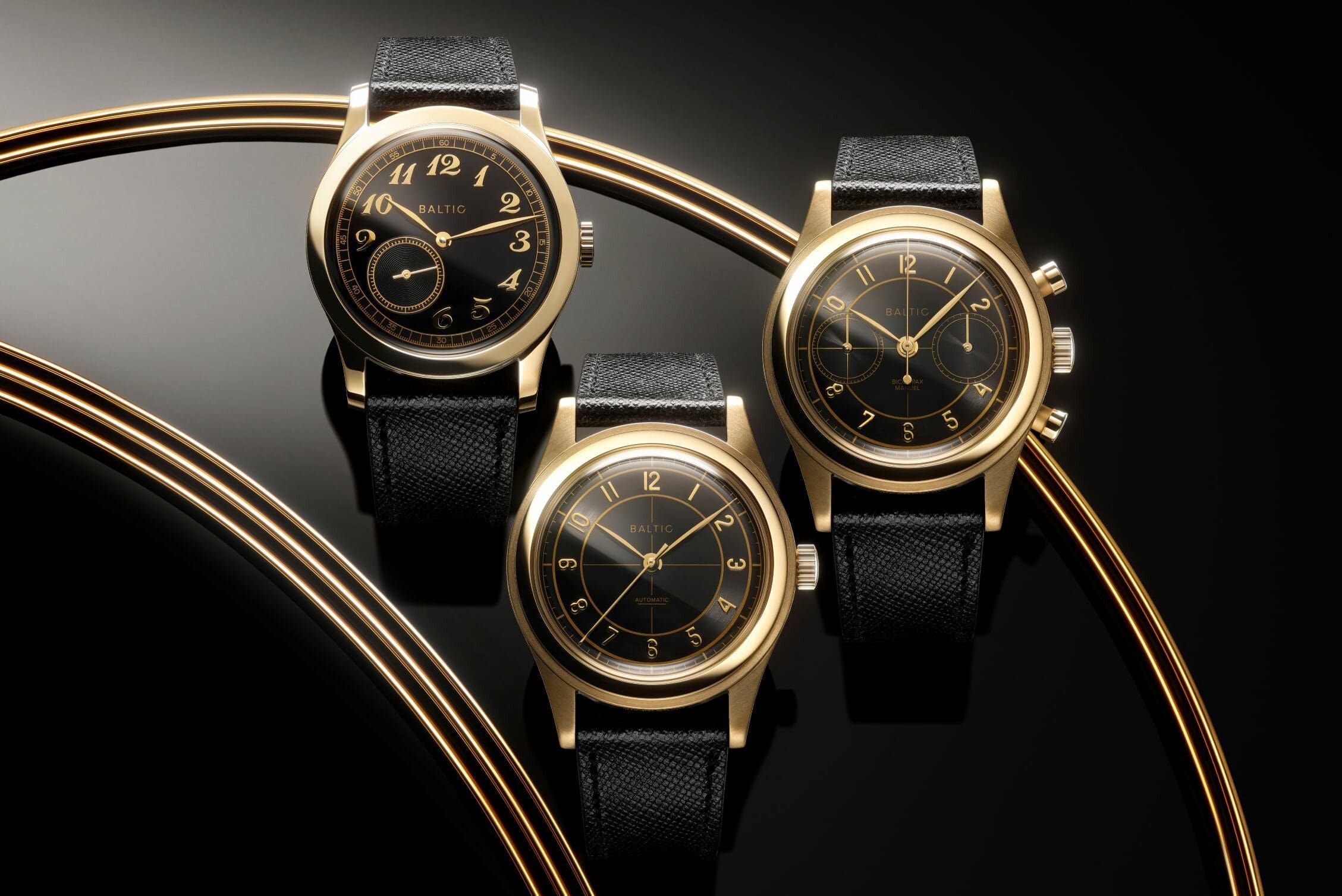 Baltic dial up the class with new gold takes on the HMS 002, Bicompax 002 & MR01