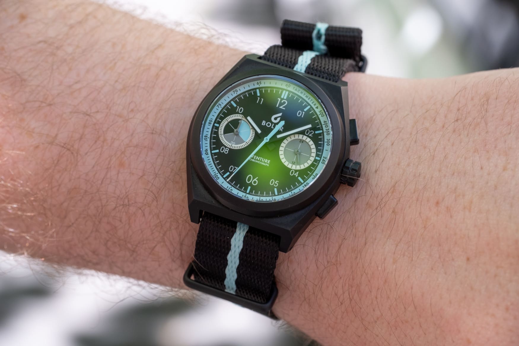 boldr supply co venture rally srw chronograph wrist 2
