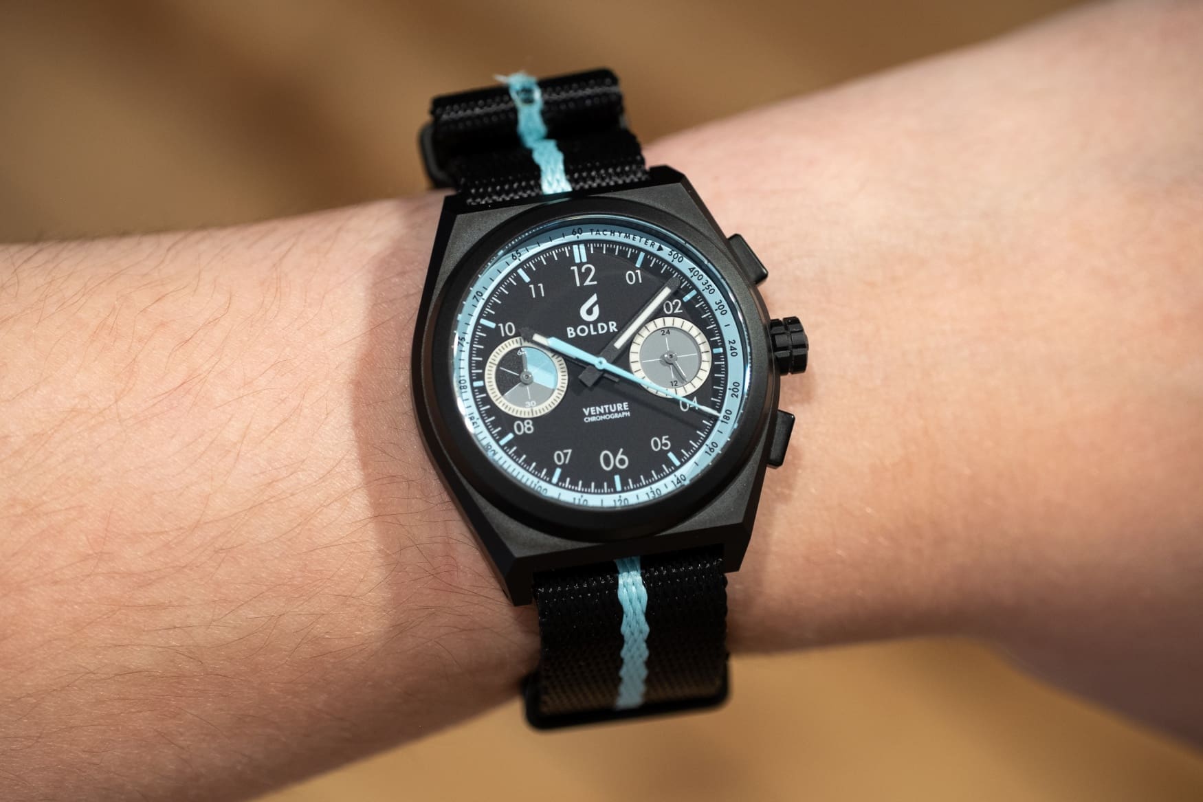 boldr supply co venture rally srw chronograph wrist 4