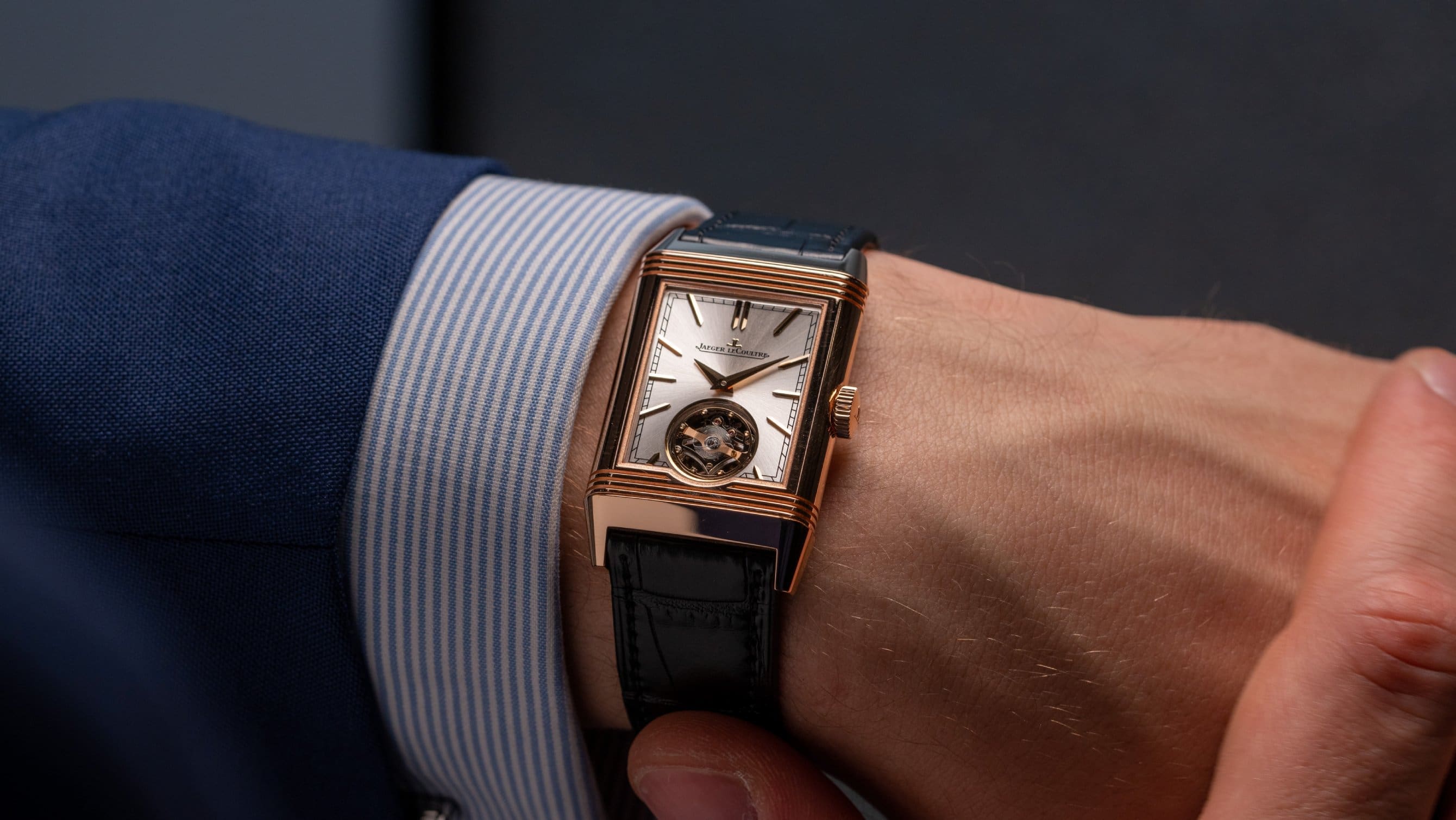 The two faces of the Jaeger-LeCoultre Reverso Tribute Duoface Tourbillon