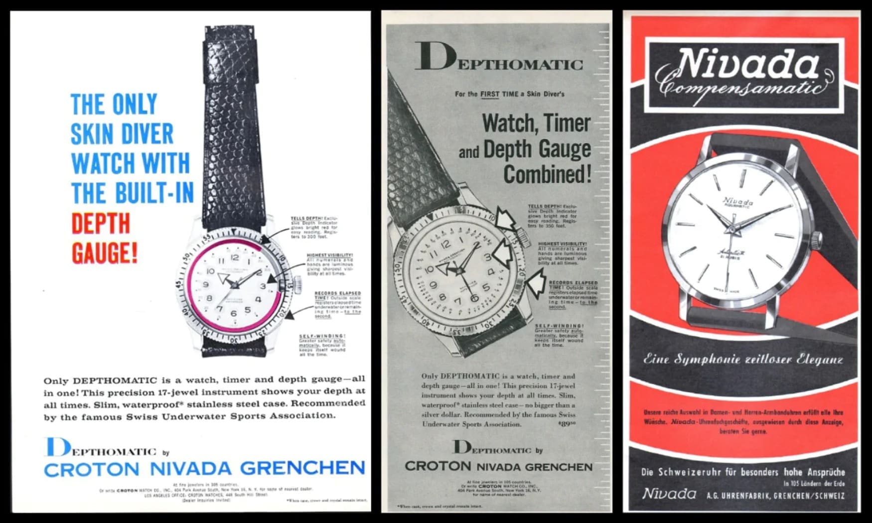 nivada grenchen historic ads