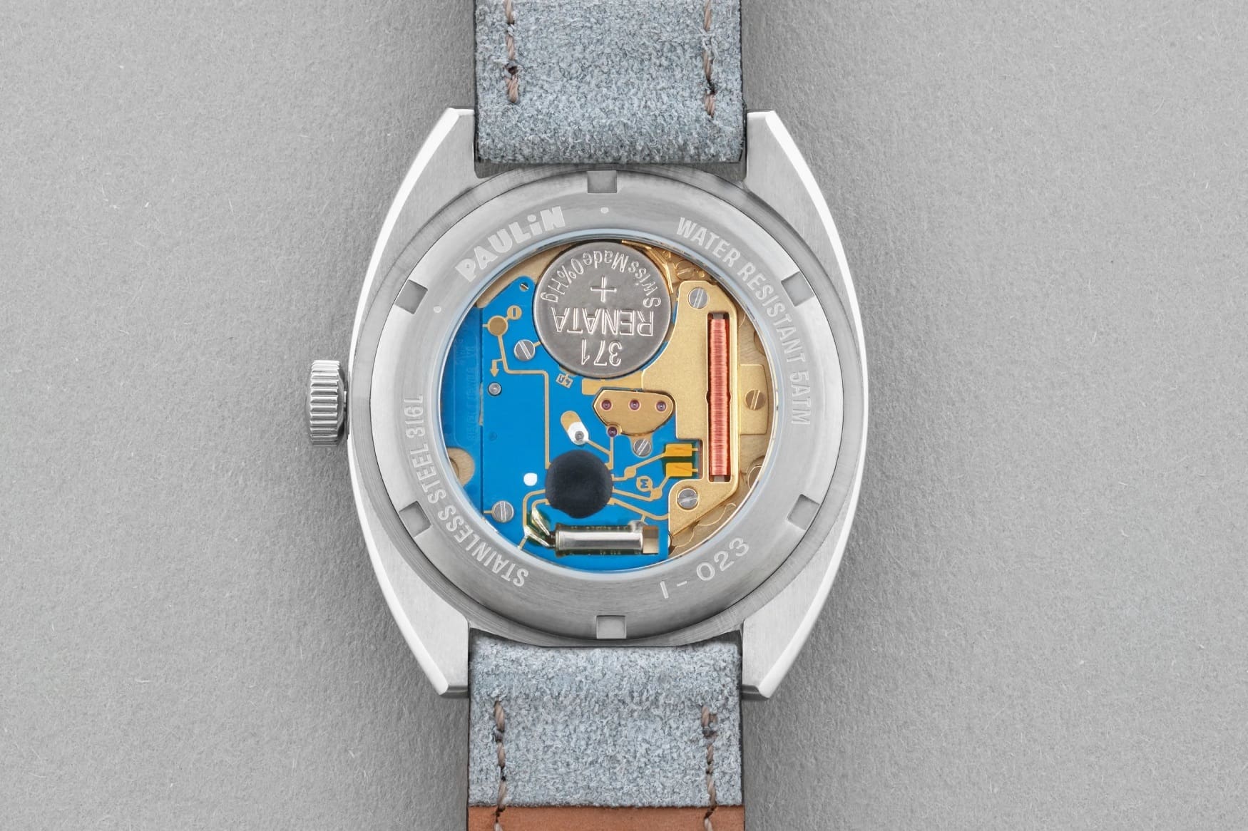 paulin modul quartz movement caseback