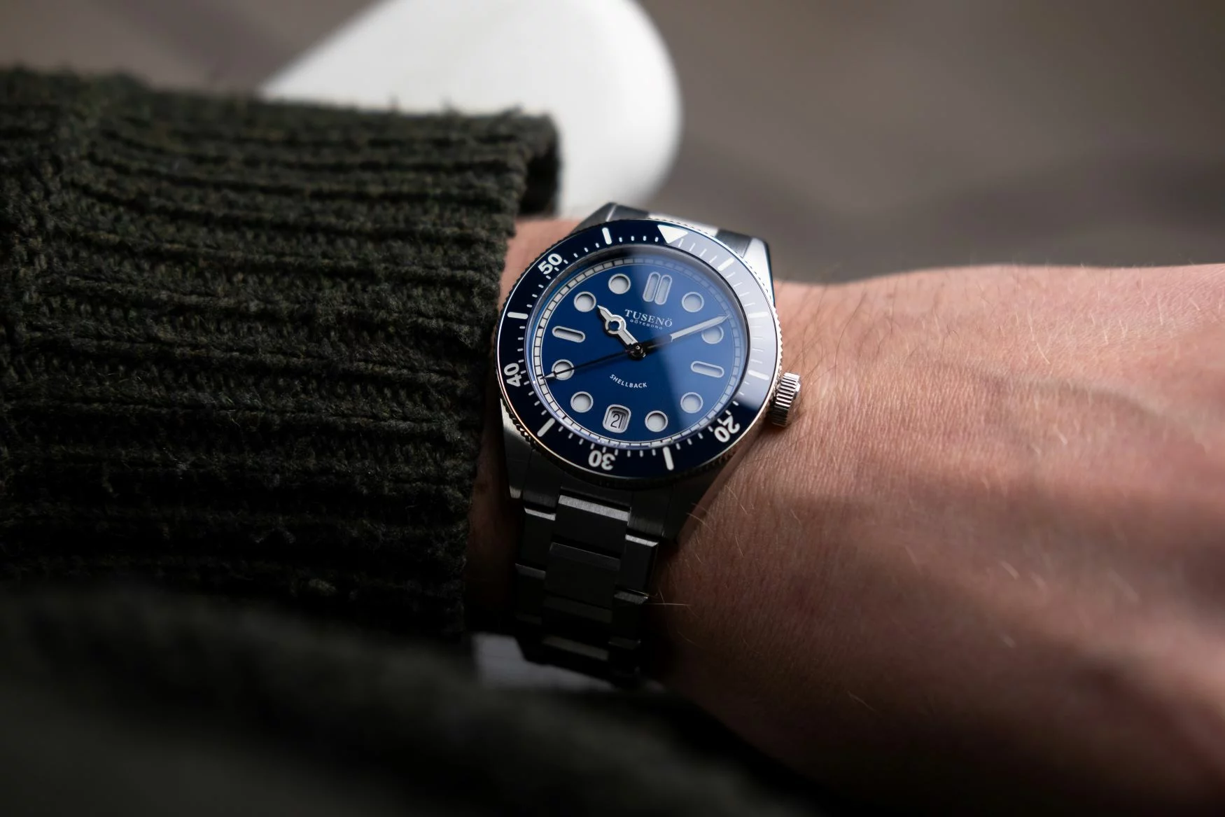 時計 TUSENO SHELLBACK V2 BLUE Shellback Blue | Tusenö, Swedish automatic watches online